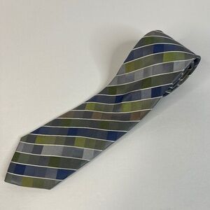 Kenneth Cole Reaction Neck Tie Green, Blue, Gray